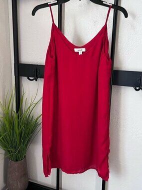 Meraki slip dress red size medium